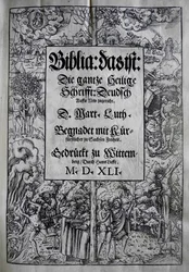 Copertina della Bibbia di Martin Lutero
