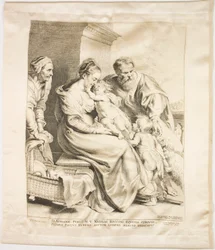 La Sacra Famiglia con San Giovanni e Sant