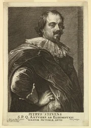 Ritratto di Peter Stevens, da Icones Principum Virorum