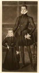 Henry, Lord Darnley (1545-1567) e suo fratello Charles (1555-1576) da 