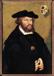 Ritratto di Cristiano II (1481-1559), re di Danimarca. Dipinto di Lucas Cranach il Vecchio