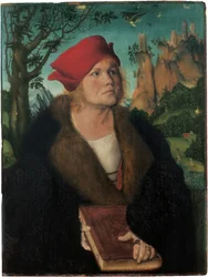 Ritratto del Dr. Johannes Cuspinian, di Cranach, Lucas il Vecchio (1472-1553)