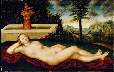 Ninfa reclinata (olio su legno)
