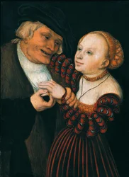 Il Vecchio e la Giovane Donna (Der Alte und das Madchen), c.1530