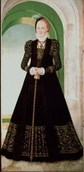 Ritratto di Anna di Danimarca, moglie del principe elettore Augusto di Sassonia