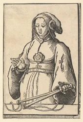 Sibilla Agrippina, dalla serie delle Sibille, ca. 1530