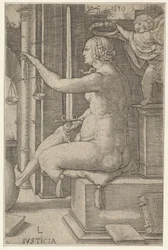 Giustizia, dalla serie Le Virtù, 1530