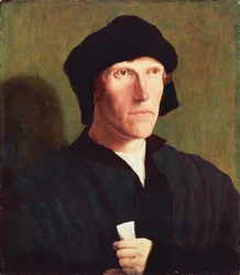 Ritratto di un uomo di 38 anni, ca 1521, di Lucas van Leyden (1494 ca 1533)