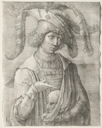 Ritratto di un Giovane con un Teschio, c. 1519