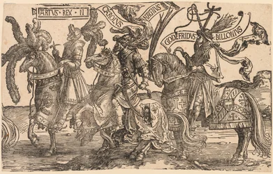 I nove eroi: Artù, Carlo Magno, Goffredo di Buglione