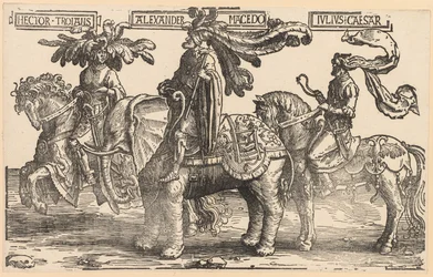I Nove Eroi: Ettore di Troia, Alessandro di Macedonia, Giulio Cesare, 1515-1517