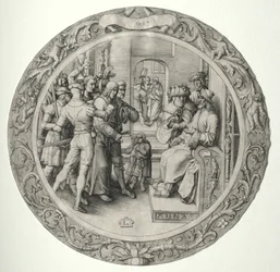 La Passione Rotonda: Cristo davanti al Sommo Sacerdote, 1509
