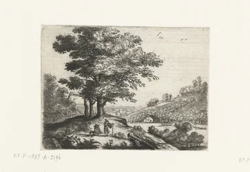 Paesaggio con un fiume