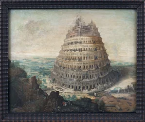 Torre di Babele. Dipinto di Lucas Van Valkenborch (circa 1535-1597)
