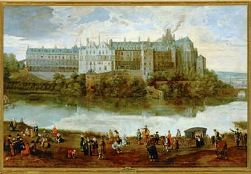 Il Palazzo Reale di Bruxelles ... (dipinto su tela)