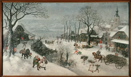 Inverno (febbraio) (olio su tela)