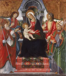 Vergine con Bambino e Santi Nicola, Sebastiano, Rocco e Martino