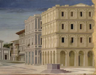 Veduta di una città ideale, o La città di Dio, dopo il 1470 (dettaglio)