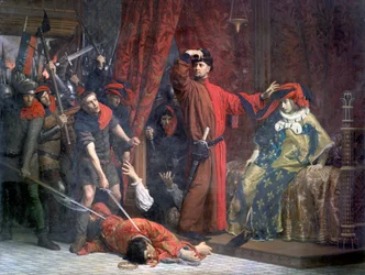 Il prevosto dei mercanti e il suo erede apparente Carlo