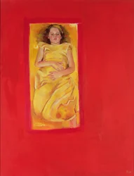 Ragazza a letto, 2004 (olio su tela)