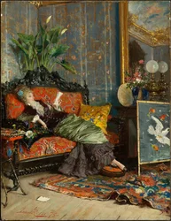 Giovane Donna che Legge, 1875