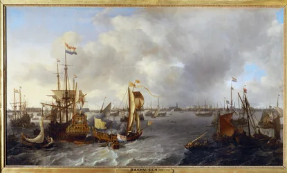 Il porto di Amsterdam visto dall