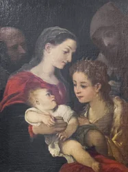La Sacra Famiglia con i Santi Francesco e Caterina d