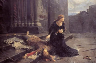 La morte di Gianmaria Visconti davanti alla chiesa di San Gottardo a Milano