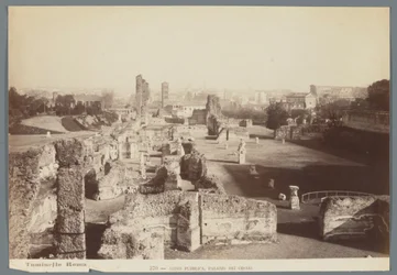 Rovine dei palazzi imperiali sul Palatino a Roma