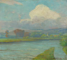 Paesaggio con fiume