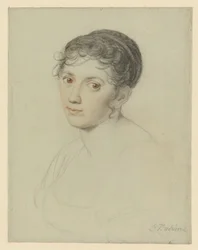 Testa femminile, ritratto a mezzo busto