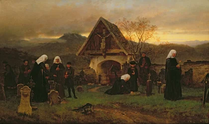 Il giorno dei morti al cimitero