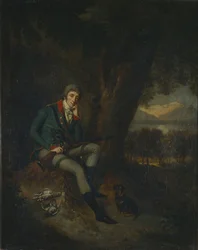 Ritratto del conte Nikita Petrovich Panin 1770-1837 in abito da caccia