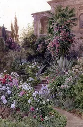 Il giardino di una villa italiana