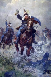 Colonnello Maximilian Ritter von Rodakowski e i 13° Ussari nella battaglia di Custoza nel 1866, 1908