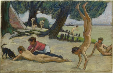 Ragazzi sulla spiaggia
