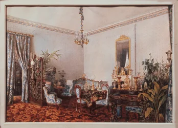 La sala di disegno nella casa Varvara Obreskova