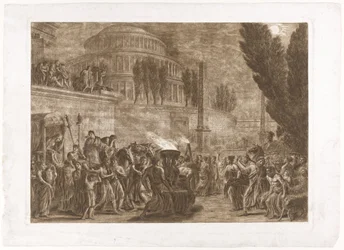 Processione presso un Tempio Antico