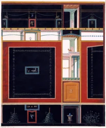 Decorazioni murali dalla Casa di Aulo Vettio, Pompei, c.36-39 d.C., 1897