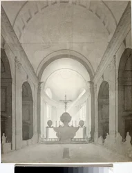 Veduta interna di una chiesa