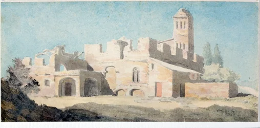 Rovine di un monastero nella regione di Genova