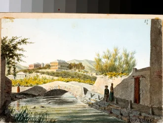 Veduta di Villa Saluzzo Bombrini nel quartiere Albaro, Genova