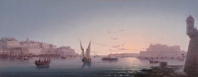 Grand Harbour, Malta, da Corrodino, 1911