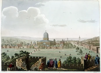 Il Tempio di Salomone (Moschea a Gerusalemme) - in "Vedute nei domini ottomani, in Europa, in Asia e in alcune isole del Mediterraneo" dai disegni originali di Luigi Mayer, Londra