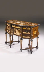 Scrivania mazarin torinese, inizio XVIII secolo