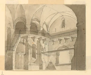 Scenografia, interno di una prigione