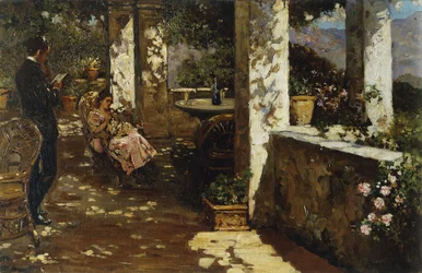 Riposo sulla terrazza