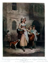 Due mazzi di primule a un penny, 1793, 1910