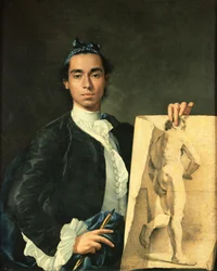 Autoritratto con studio di nudo