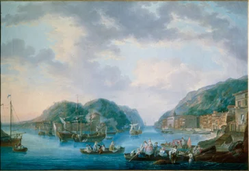 Vista del porto di Pasajes